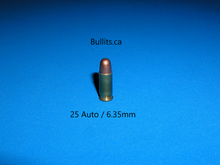 Load image into Gallery viewer, 25 Auto / 6.35mm with a 50gr bullet