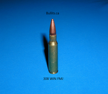 Load image into Gallery viewer, 308 WIN with Brass casing and a Full Metal Jacket bullet