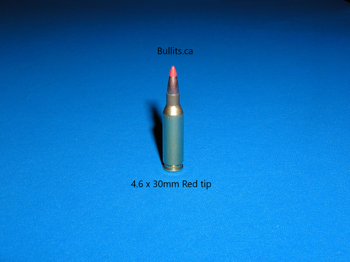 4.6 x 30mm with a Red Tip bullet. – Bullits.ca