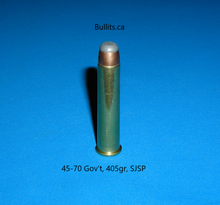 Load image into Gallery viewer, 45-70 Gov’t with a 405gr Semi Jacket Soft Point bullet