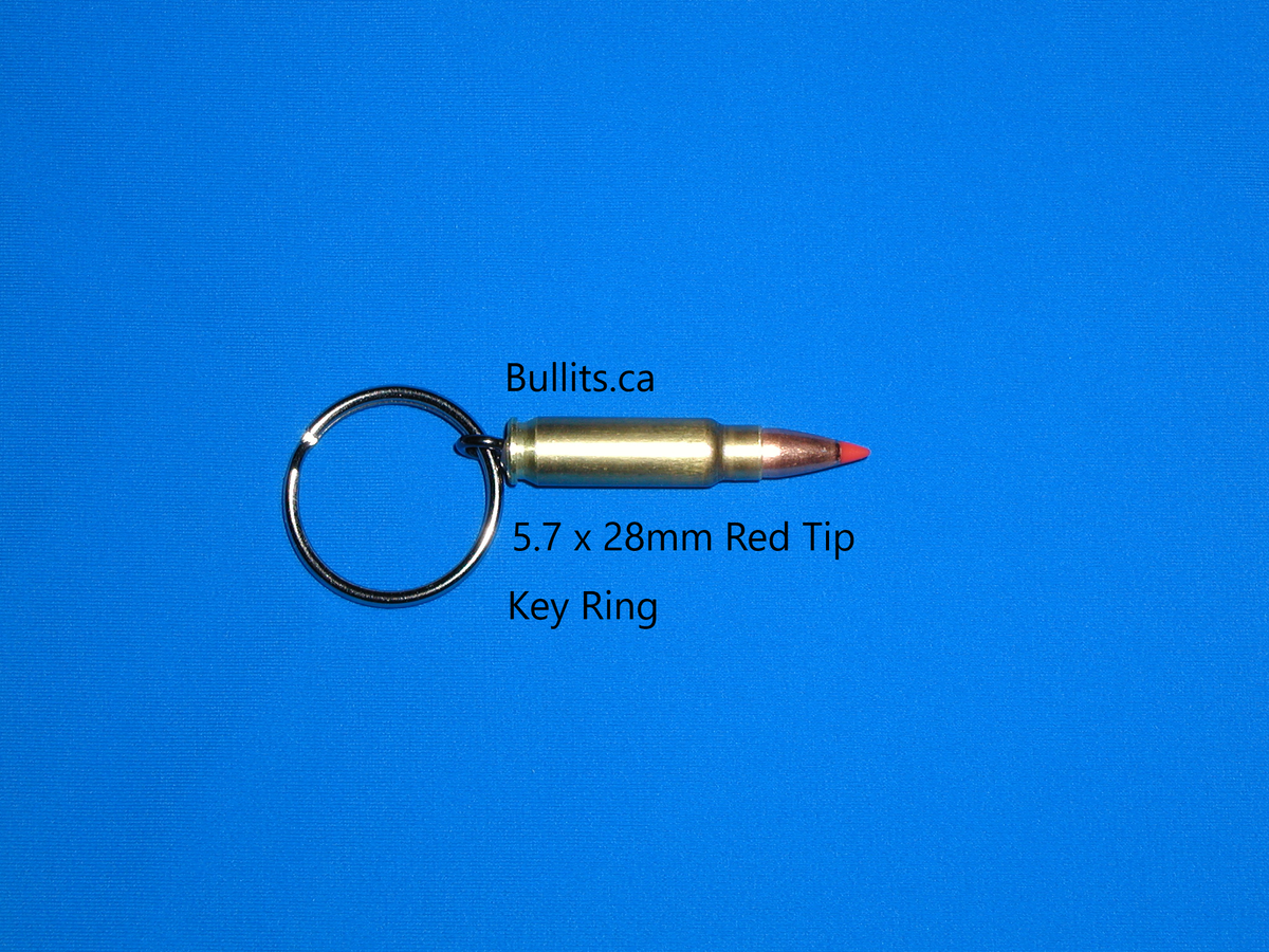 key-ring-5-7-x-28mm-with-a-hornady-v-max-red-tip-bullet-bullits-ca