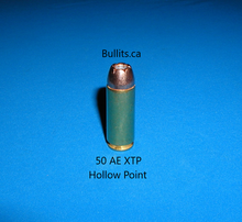 Load image into Gallery viewer, 50 AE with a Hornady XTP, 350gr Hollow Point bullet & Brass casing