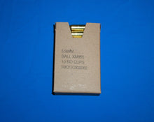 Load image into Gallery viewer, 5.56 NATO 1 complete box (30 bullets), with Green Tip, Ball Ammunition.