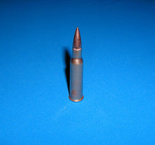 Load image into Gallery viewer, 7.62 x 54R Steel casing, Copper color with a Full Metal Jacket bullet