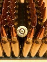 Load image into Gallery viewer, 5.56 NATO, full box of IVI, 2018, 77gr HPBT bullets