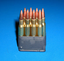 Load image into Gallery viewer, Original M1 Garand clip with 8 bullets in Full Metal Jacket, marked " SA "