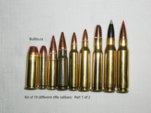 Load image into Gallery viewer, Kit of 19 different Rifle bullets