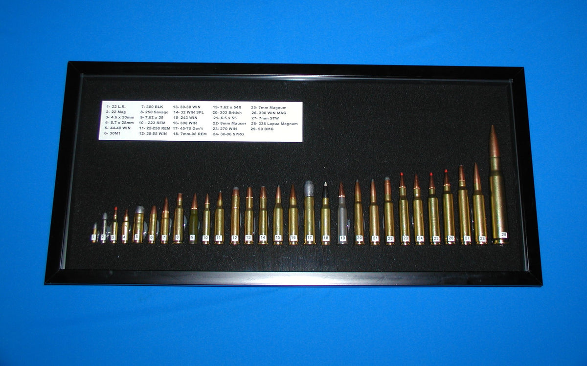 Kit of 19 different Rifle bullets –