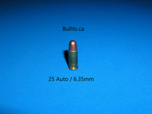 Load image into Gallery viewer, 25 Auto / 6.35mm with a 50gr bullet
