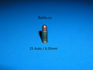 25 Auto / 6.35mm with a 50gr bullet