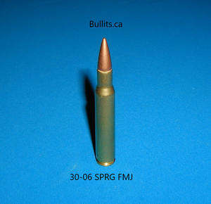 30-06 SPRG with a Full Metal Jacket bullet