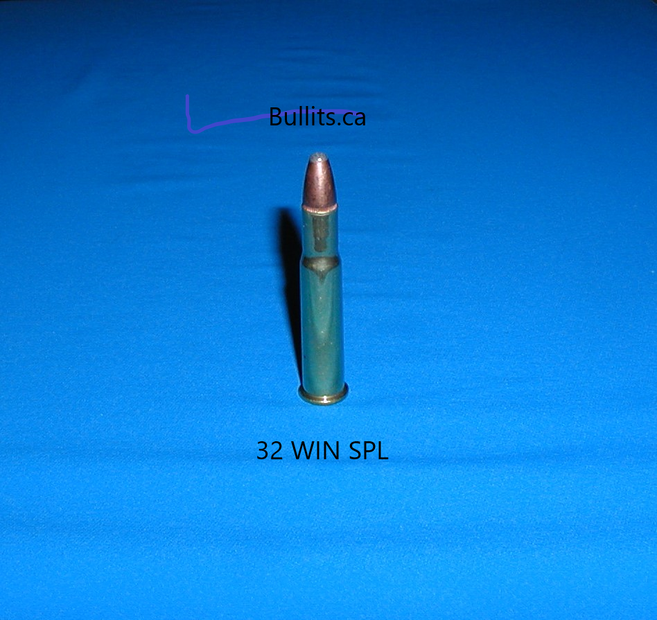 32 WIN SPL with a 150gr Semi Jacket, Soft Point bullet