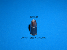 Load image into Gallery viewer, 380 ACP / 9mm Short, Grey Steel casing with Hornady’s 90gr, XTP Hollow Point bullet
