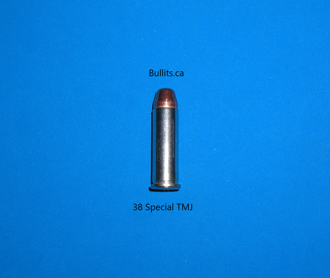 38 SPL + P with a 125gr TMJ FP bullet