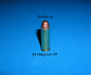 44 Magnum with a TMJ, Flat Point bullet