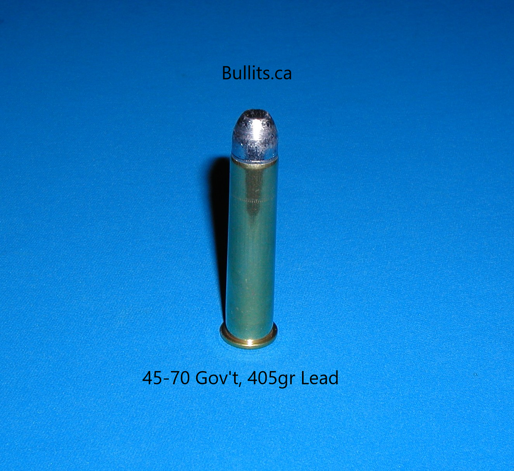 45-70 Gov’t with a 405gr Lead bullet