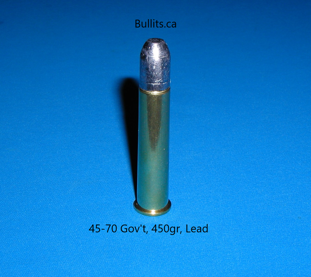45-70 Gov’t with a 450gr Lead bullet