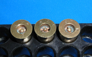 455 Webley with a 220gr cast bullet, lot of 3. Mixed casings, NO primers (Berdan)
