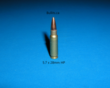 Load image into Gallery viewer, 5.7 x 28mm with a 52gr Hollow Point bullet
