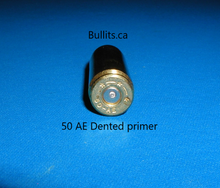 Load image into Gallery viewer, 50 AE with a Hornady XTP, 350gr Hollow Point bullet &amp; Brass casing
