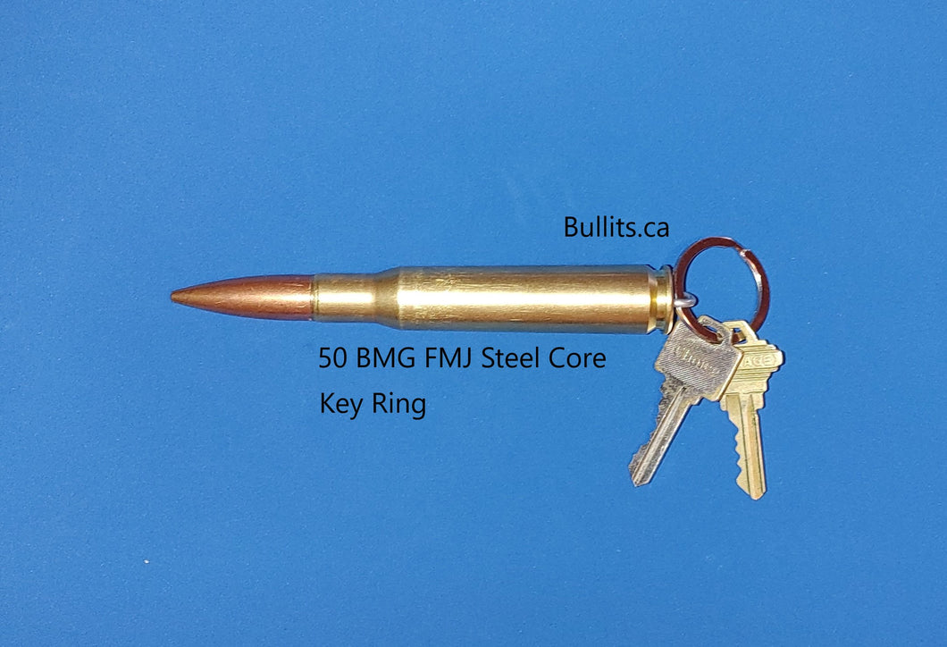 Key Ring: 50 BMG with FMJ bullet