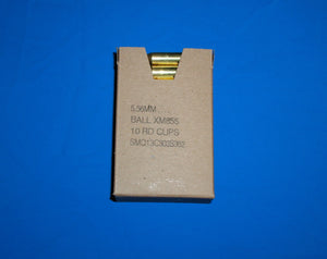 5.56 NATO   1 complete box (30 bullets), with Green Tip, Ball Ammunition.