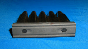 7.62 NATO / 7.62 x 51 bullets mounted on a metal stripper clip