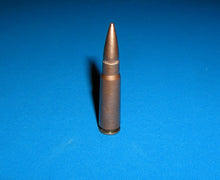 Load image into Gallery viewer, 7.62 x 39 (AK-47)  Steel casing, Copper color with a Full Metal Jacket bullet
