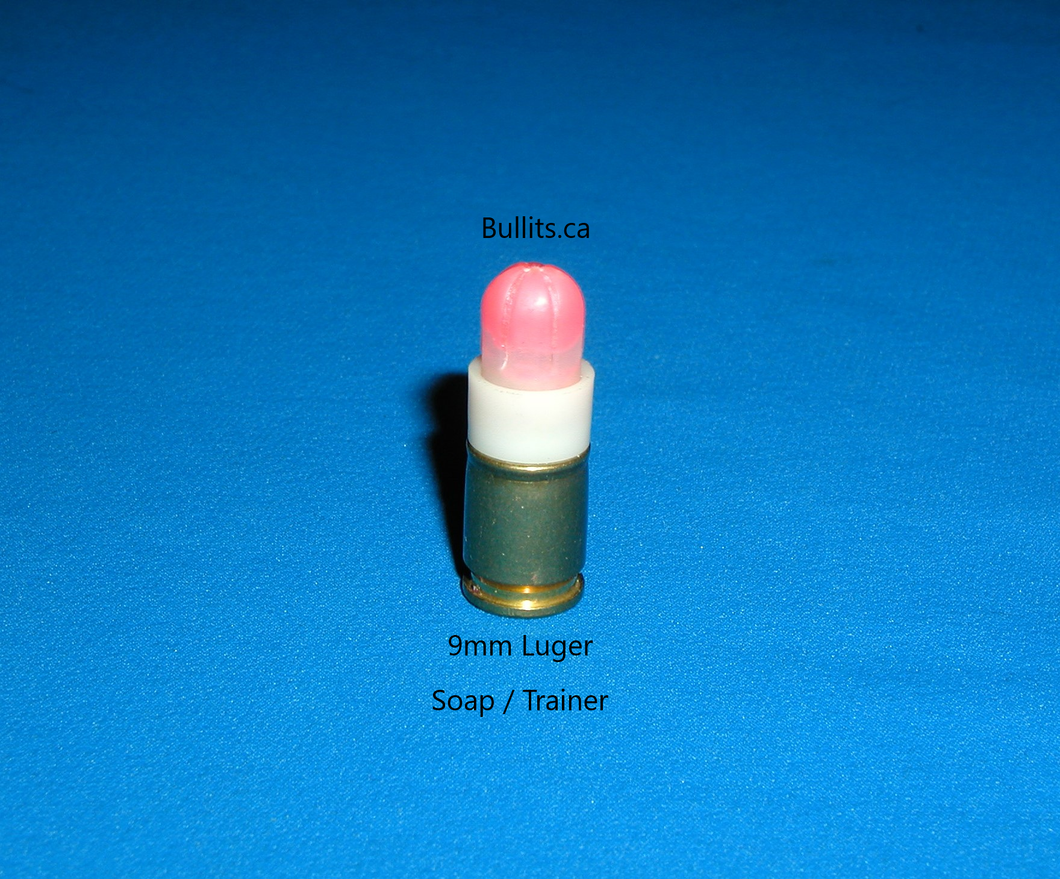 9mm Luger (9x19) SOAP bullets (trainers)