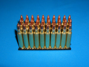 5.56 NATO, one full box of 30 bullets, IVI, 55gr FMJ.