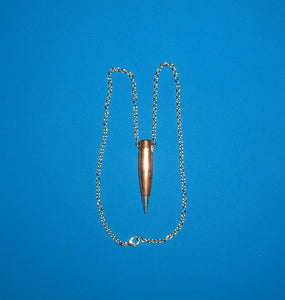 50 BMG necklace made with Hornady's A-MAX 750gr bullet