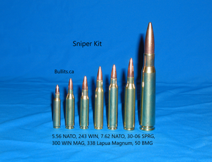 Sniper Kit: 7 different favorite calibers