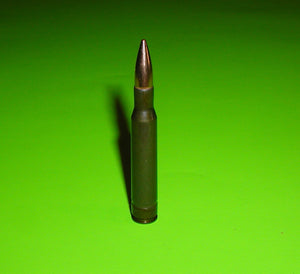 30-06 SPRG with a Green Steel casing & FMJ bullet –